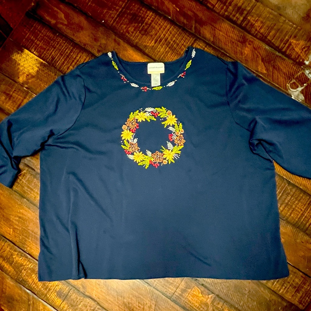 0020 - Alfred Dunner Fall Wreath Shirt